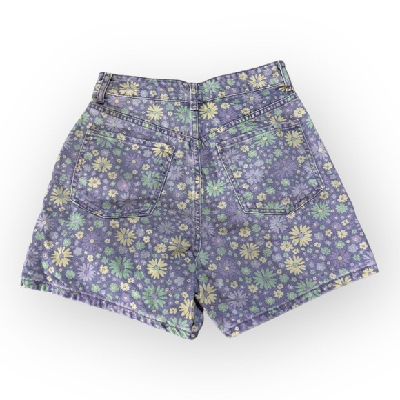 Zara Purple Floral Women's Shorts - Picture 5 of 6